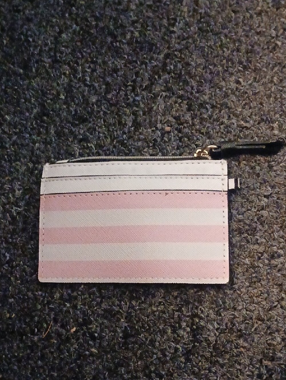 Victoria's Secret Palm Leaf Card Wallet - Pink & Green - Picture 2 of 2